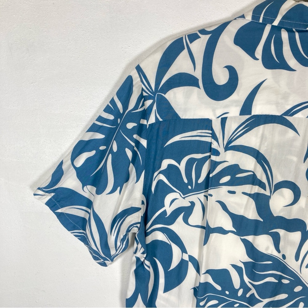 Kalaheo Hawaiian Aloha Shirt Small Reverse Print USA Palm Flowers Leaves Floral - Picture 14 of 15